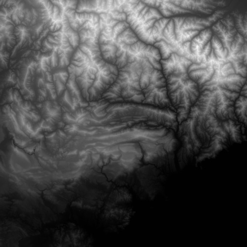 French Riviera heightmap